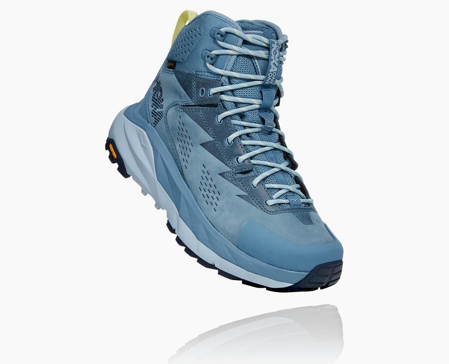 Hoka Womens Hiking Boots NZ - Hoka Kaha Gore-Tex Blue (UAV297630)